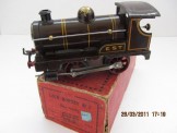 Early French Hornby Gauge 0 Clockwork EST Brown No 1 Locomotive Boxed