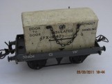 Post War Hornby Gauge 0 GW Flat Truck with Insulated Container