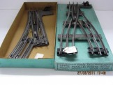 Box for Hornby Gauge 0 EPPR2/EPPL2 Electric Parallel Points. Containing one RH Solid base point and one RH Parallel Point