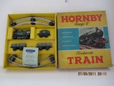 Post War Hornby Gauge 0 Clockwork No 20 Goods Set, Boxed