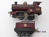 Early Hornby Gauge 0 Clockwork MR 2710 Locomotive and Tender