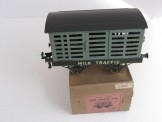 Very Early Hornby Gauge 0 Nut & Bolt Construction LNER Milk Traffic Van Lettered ''Milk Traffic'', Boxed