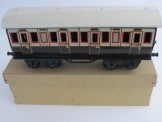 Bing Gauge 0 LNWR 1st/3rd Shortie Bogie Coach, Boxed