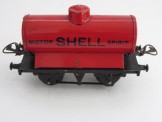 Post War Hornby Gauge 0 Red ''Motor Shell Spirit'' Tank Wagon