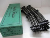 12 Hornby Gauge 0 Electric 2' Radius Curved Rails, Boxed