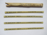 Hornby Gauge 0 Pkt of 4 Coach Boards "The Mancunian"