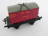 Bassett-Lowke Post War Gauge 0 Wagon Chassis fitted with furniture container load
