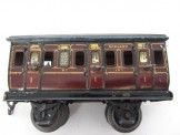 Marklin Gauge 0 Midland 4 Wheeled First Class Passenger Coach with opening doors number 2871