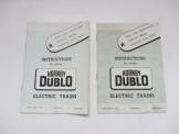 Instructions for running Hornby Dublo Electric Trains 6/54 and 2/58