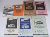 Various Hornby Dublo instructions