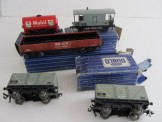 5 Hornby Dublo 3 Rail Tinplate Wagons