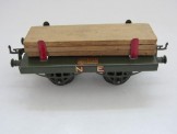 Early Hornby Gauge 0 NE No 1 Timber Wagon with Load