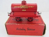 Early Hornby Gauge 0 ''Shell'' Tank Wagon, Boxed