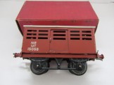 Post War Hornby Gauge 0 NE No 1 Cattle Truck, Boxed