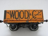 Leeds Gauge 0 Wood and Paper Litho ''Wood & Co'' Open Wagon with Full Brake Gear
