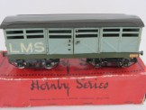 Early Hornby Gauge 0 Nut & Bolt Construction LMS No 2 Cattle Truck, Boxed