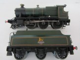 Coarse Scale Gauge 0 12 Volt DC BR Green Western Region 2-6-0 Mogul Locomotive and Tender 6363