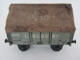 Rare Carette Gauge One LB & SC Ry Covered Wagon with original tarpaulin cover