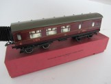 Hornby Gauge 0 LMS No 2 Corridor Brake Third Bogie Coach, Boxed