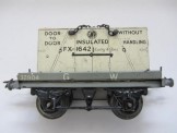 Hornby Gauge 0 GW Flat Truck with insulated container