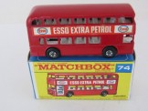 Matchbox Series No 74 Daimler Bus (Red) ''Esso Extra Petrol'', Boxed
