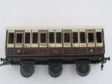 Rare Carette Gauge Two LNWR 6 Wheeled Clemenson First Third Passenger Coach