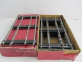 6 Hornby Gauge 0 Double Clockwork Straight Rails, Boxed