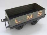 Early Hornby Gauge 0 LMS Open Wagon with large gold letters
