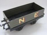 Early Hornby Gauge 0 NE Open Wagon with large gold letters