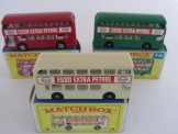 3 Matchbox No 74 Buses Boxed