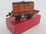 Post War Hornby Gauge 0 NE Flat Truck with container, Boxed