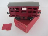 Post War Hornby Gauge 0 BR Maroon Milk Traffic Van, Boxed