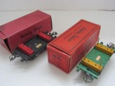 2 x Hornby Gauge 0 No 1 Lumber Wagon, Boxed