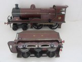 Marklin Gauge One Clockwork LMS Maroon 4-4-0 2P Locomotive and Tender