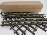 6 x Bassett-Lowke Gauge 0 Brass 2 Rail 3' 3'' Curved Rails, Boxed