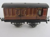 Early Hornby Gauge 0 LNER No 1 Passenger Guards Van with Flat Roof
