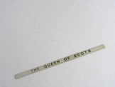 Hornby Gauge 0 Black on Cream ''The Queen of Scots''Coach Board