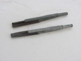 Pair of Rare Original Hornby Gauge 0 steel track to tinplate track connecting pieces