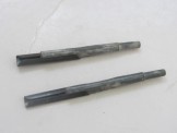 Pair of Rare Original Hornby Gauge 0 steel track to tinplate track connecting pieces