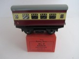 Post War Hornby Gauge 0 No 31 coach first/second, boxed