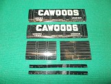 LEEDS MODEL COMPANY 'CAWOODS' PRIVATE OWNER WAGON LITHO' SET.