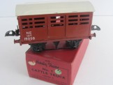 Postwar Hornby Gauge 0 NE No1 Cattle Truck Boxed