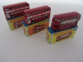 3 x Matchbox 1-75 Series Nos 5 and 74 x 2 Buses All Boxed