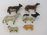 Set of 6 Dinky Toys Farm Animals