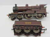Bing Gauge 0 C/W MR 4-4-0 Locomotive and Tender 999