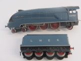 Scarce Bassett-Lowke Gauge 0 12v DC Electric LNER Blue Streamlined Pacific Locomotive and Tender "Empire of India"