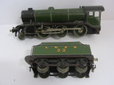 Bassett-Lowke Gauge 0 12vDC LNER 2-6-0 Mogul  Locomotive and Tender 33