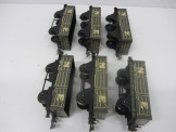 Train of 6 Postwar Hornby NE No 0 Open Wagons