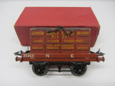Postwar Hornby Gauge 0 NE Flat with Container Boxed