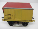 Postwar Hornby Gauge 0 LMS No1 Meat Van Boxed